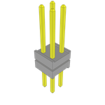 Conn Board Stacker HDR 4 POS 2mm Solder ST Top Entry Thru-Hole Bulk