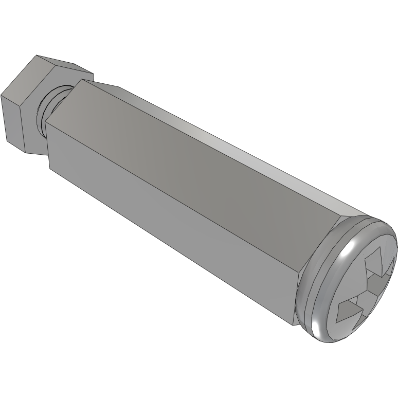 Samtec-SO-1524-03-02-01-L Standoffs Standoff Hex M/F M3 X 0.5-THD 4.76mm-A/F 4.76mm-LG Aluminum 6061