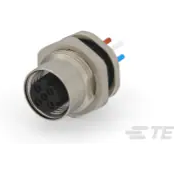 TE Connectivity-T4171110504-001 null Circular Cable Assembly, Panel Mount, Reverse Gender, Nickel, M12 Connector