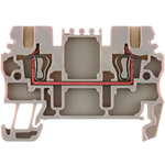 Conn Feed-Through Terminal Block F 2 POS Tension Clamp 17.5A