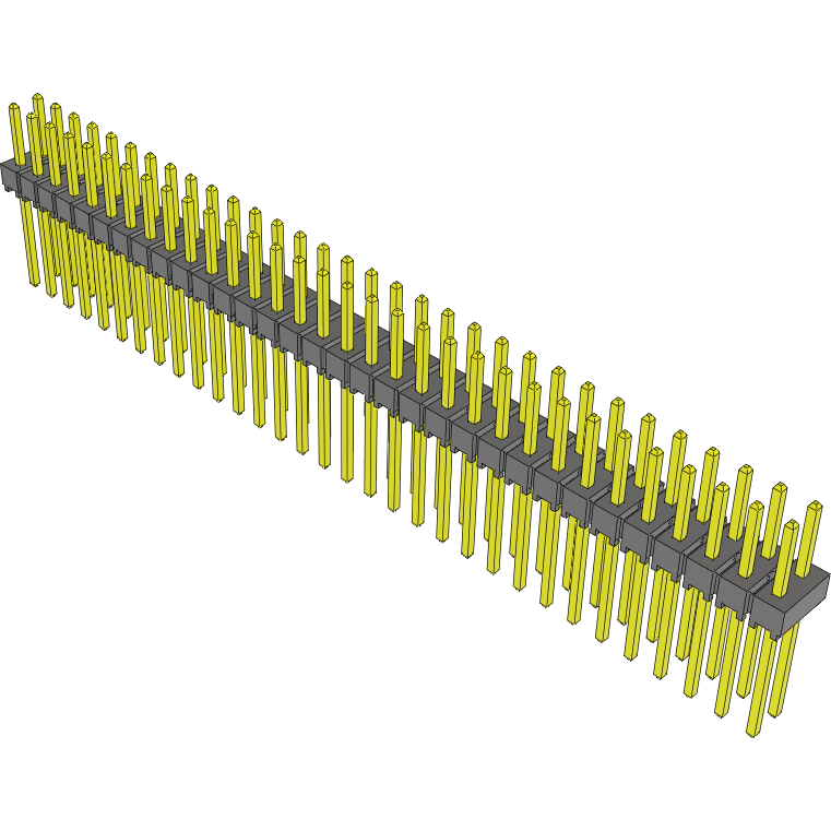 Samtec-TSW-132-09-S-D Steckverbinderleisten und Leiterplattenbuchsen Conn Unshrouded Header HDR 64 POS 2.54mm Solder ST Top Entry Thru-Hole Bulk