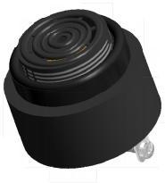 PUI Audio, Inc-AI-4329-P-FP28-R Indicadores de audio y alertas Audio Indicator Piezo 6VDC 28VDC 6mA 12VDC 88dBAdBA 2400Hz to 3400Hz Panel Mount Screw