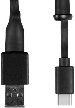 GO PUCK-GO9621 Cable Assembly USB Crunch Cord - USB Type-C (Black)