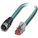 Cable Assembly Cat 5 2m 26AWG M12 to RJ-45 8 to 8 POS F-M