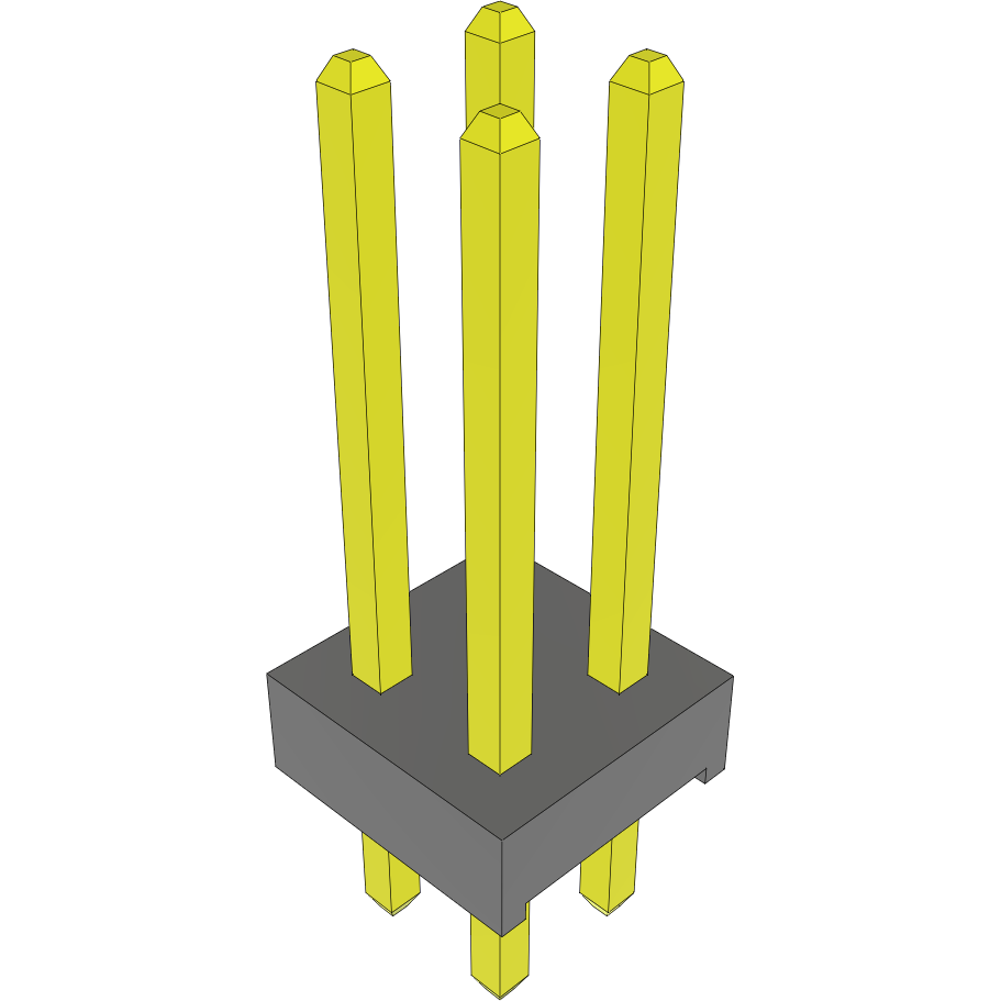 Samtec-MTMM-102-07-G-D-300 Piastre connettori e prese PCB Conn Unshrouded Header HDR 4 POS 2mm Solder ST Top Entry Thru-Hole Bulk