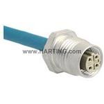 Cable Assembly Circular 0.7m 26AWG Circular 4 Straight