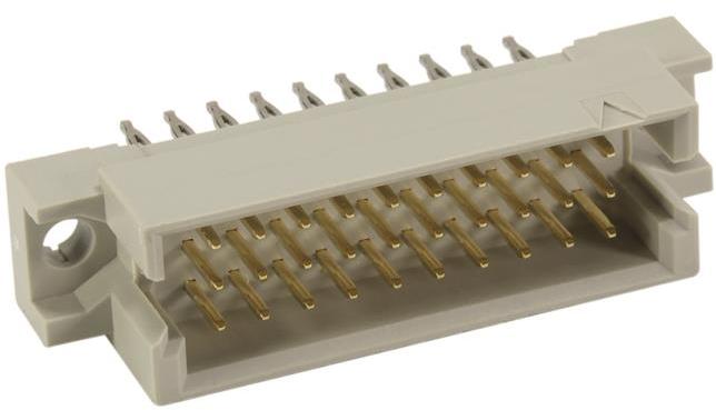 HARTING-09291306904 Steckverbinder, Mutterplatine Conn DIN 41612 M 30 POS 2.54mm Press Fit ST Thru-Hole Box