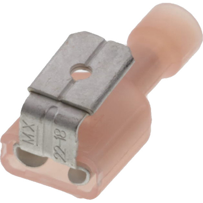 Molex-19013-0026 Raccordement de terminaux Quick Disconnect Terminal 22AWG Brass Red F 21.84mm Tin InsulKrimp™ T/R
