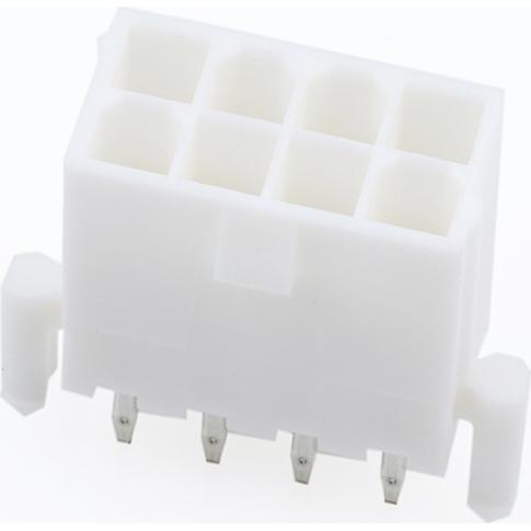 Molex-0039299087 Steckverbinderleisten und Leiterplattenbuchsen Conn Wire to Board HDR 8Power POS 4.2mm Solder ST Top Entry Thru-Hole Mini-Fit Jr Tray