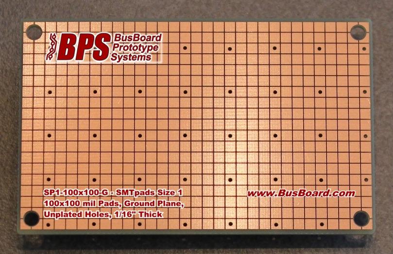 BusBoard Prototype Systems-SP1-100X100-G null FR4 General Purpose PCB Board