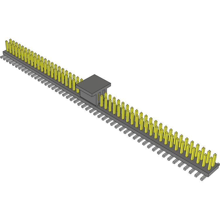 Samtec-FTS-150-01-L-DV-A-P-TR 连接器插头及 PCB 插座 Conn Unshrouded Header HDR 100 POS 1.27mm Solder ST Top Entry SMD T/R