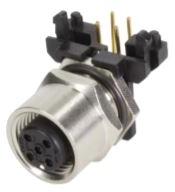 HARTING-21033214801 Steckverbinder, rund Conn M12 Circular SKT 8 POS Solder RA Thru-Hole 8 Terminal 1 Port