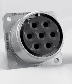 Aero-Electric Connector-MS3450W14S-7P Conector circular Conn Circular PIN 3 POS Crimp ST Wall Mount 3 Terminal 1 Port