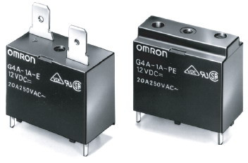 Omron-G4A1AE24DC Power Relays Power Relay 24VDC 20A SPST-NO(30.5x16x33.5)mm THT