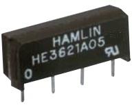 Littelfuse-HE3621A0550 Relais à lames souples Reed Relay 5VDC 500Ohm 0.5A SPST-NO( (19.05mm 5.08mm 7.45mm)) THT Dry