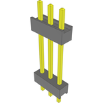 Conn Board Stacker HDR 3 POS 2.54mm Solder ST Top Entry Thru-Hole Bulk