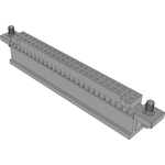 Conn Housing RCP 50 POS 2mm Crimp ST Cable Mount Black TIGER EYE™ Tube