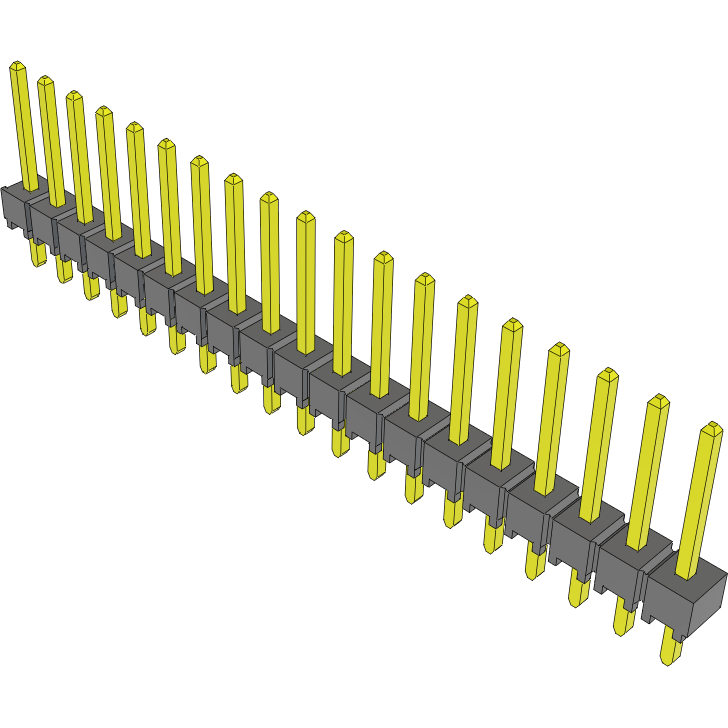 Samtec-TSW-119-14-S-S Steckverbinderleisten und Leiterplattenbuchsen Conn Unshrouded Header HDR 19 POS 2.54mm Solder ST Top Entry Thru-Hole Bulk