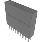 Conn Elevated Socket SKT 18 POS 2.54mm Solder ST Top Entry Thru-Hole Tube