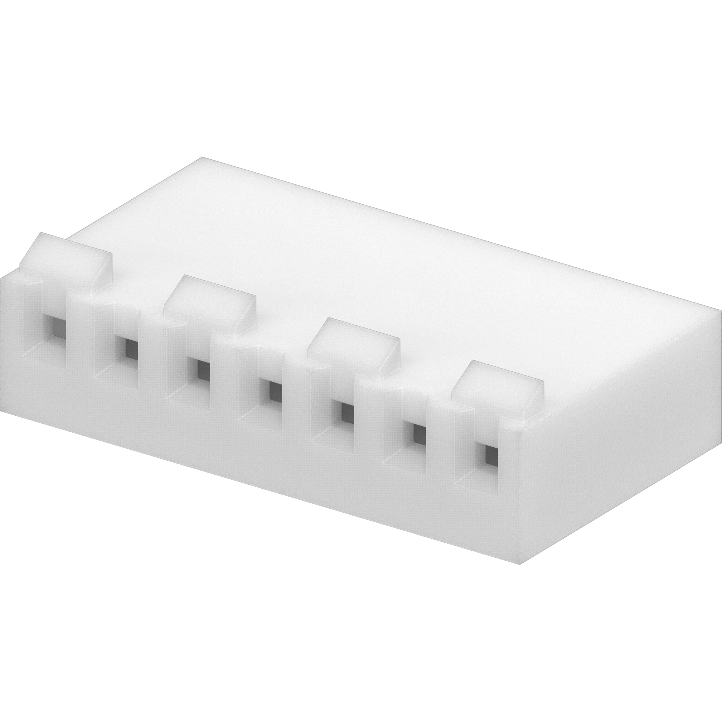 Molex-0009508071 Einzeladersteckverbinder, Gehäuse Conn Housing F 7 POS 3.96mm Crimp ST Cable Mount Natural KK® Bag