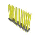 Conn Unshrouded Header HDR 28 POS 2.54mm Solder ST Top Entry Thru-Hole Bulk