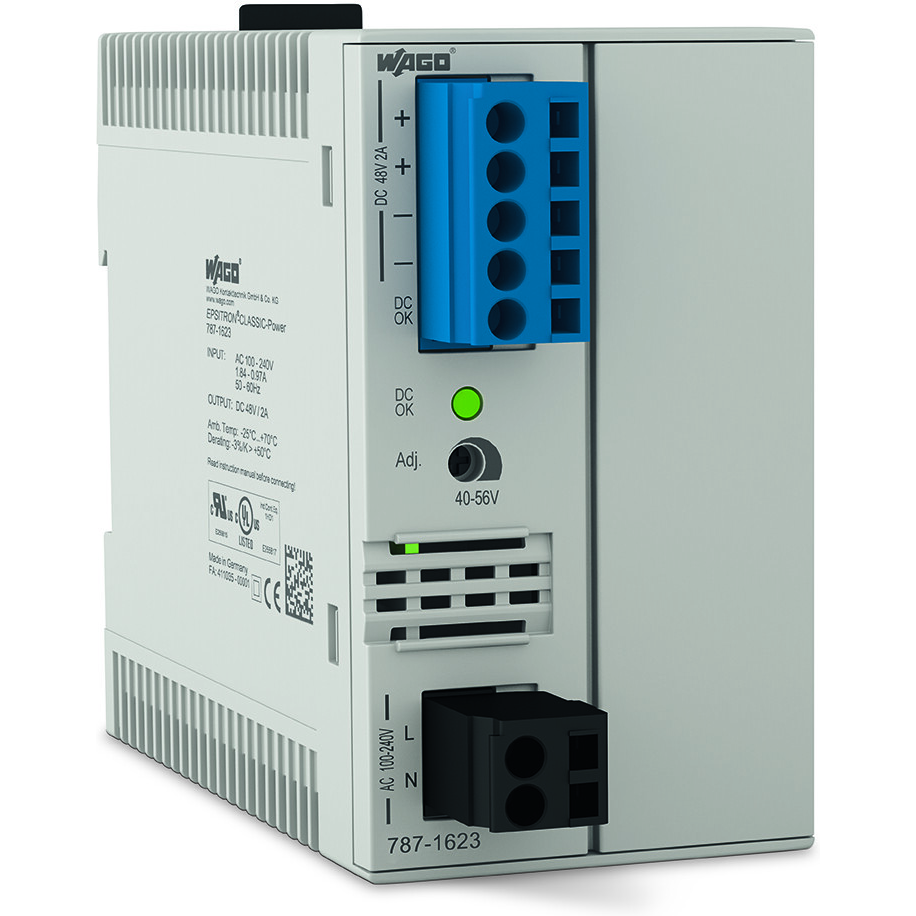 WAGO-787-1623 AC-DC-Spannungsversorgung AC/DC Power Supply Single-OUT 48V 2A 96W Box