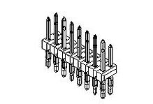Molex-0751020085 Steckverbinderleisten und Leiterplattenbuchsen Conn Unshrouded Header HDR 16 POS 2.54mm Press Fit ST Top Entry Thru-Hole C-Grid Bag