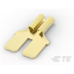 TE Connectivity-61765-1 Steckverbinderanschlüsse Quick Disconnect Adapter Terminal Brass F/(2)M 19.55mm Carton/Loose