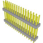 Conn Board Stacker HDR 32 POS 2mm Solder ST Top Entry Thru-Hole Bulk