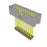 Conn Elevated Shrouded Header (4 Sides) HDR 20 POS 2.54mm Solder ST Thru-Hole Bulk
