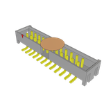 Conn Shrouded Header HDR 24 POS 2mm Solder ST SMD T/R