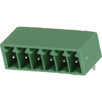 Conn Shrouded Header (4 Sides) HDR 6 POS 3.5mm Solder RA Side Entry Thru-Hole Eurostyle