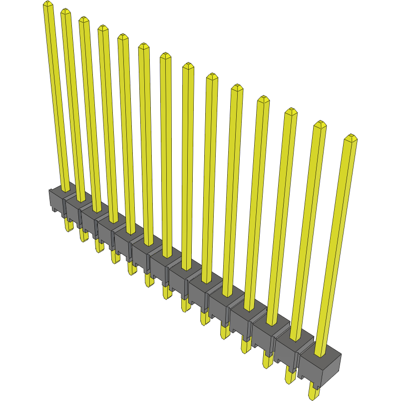 Samtec-TSW-114-19-S-S Steckverbinderleisten und Leiterplattenbuchsen Conn Unshrouded Header HDR 14 POS 2.54mm Solder ST Top Entry Thru-Hole Bulk