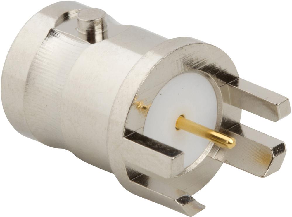 Amphenol RF-112641 射频连接器 Conn BNC 0Hz to 1GHz 75Ohm Solder ST Edge Mount F Gold Bag