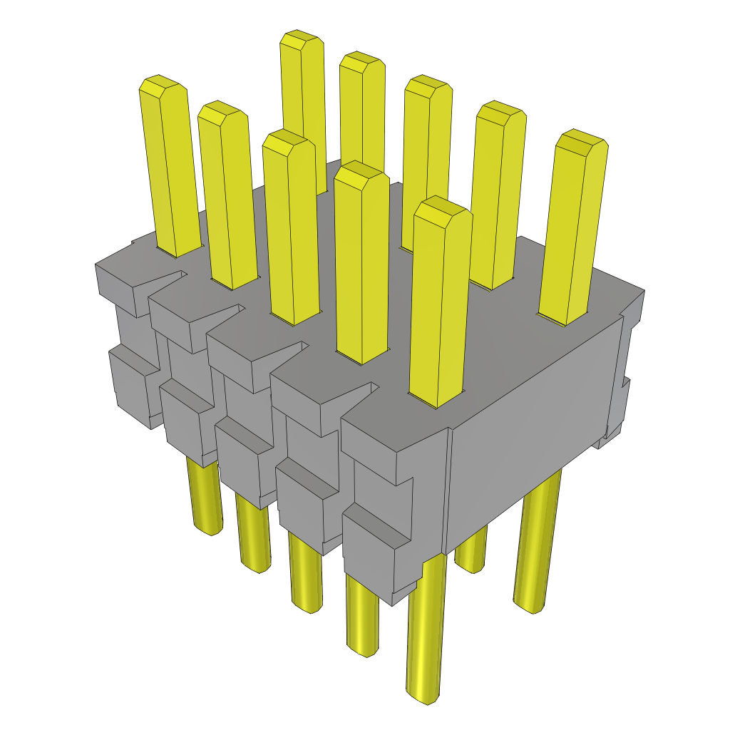 Samtec-TMS-105-02-G-D Connector Headers and PCB Receptacles Conn Unshrouded Header HDR 10 POS 1.27mm Solder ST Top Entry Thru-Hole Bulk