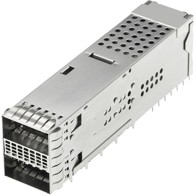 Molex-2040588113 电话及电信连接器 Conn QSFP-DD F 152 POS 0.8mm Press Fit RA Thru-Hole 152 Terminal 2 Port QSFP-DD Tray