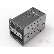 TE Connectivity-2214574-3 Steckverbinder, Telefon und Telekommunikation Conn QSFP F 152 POS 0.8mm Press Fit RA Thru-Hole 152 Terminal 4 Port Box/Tray
