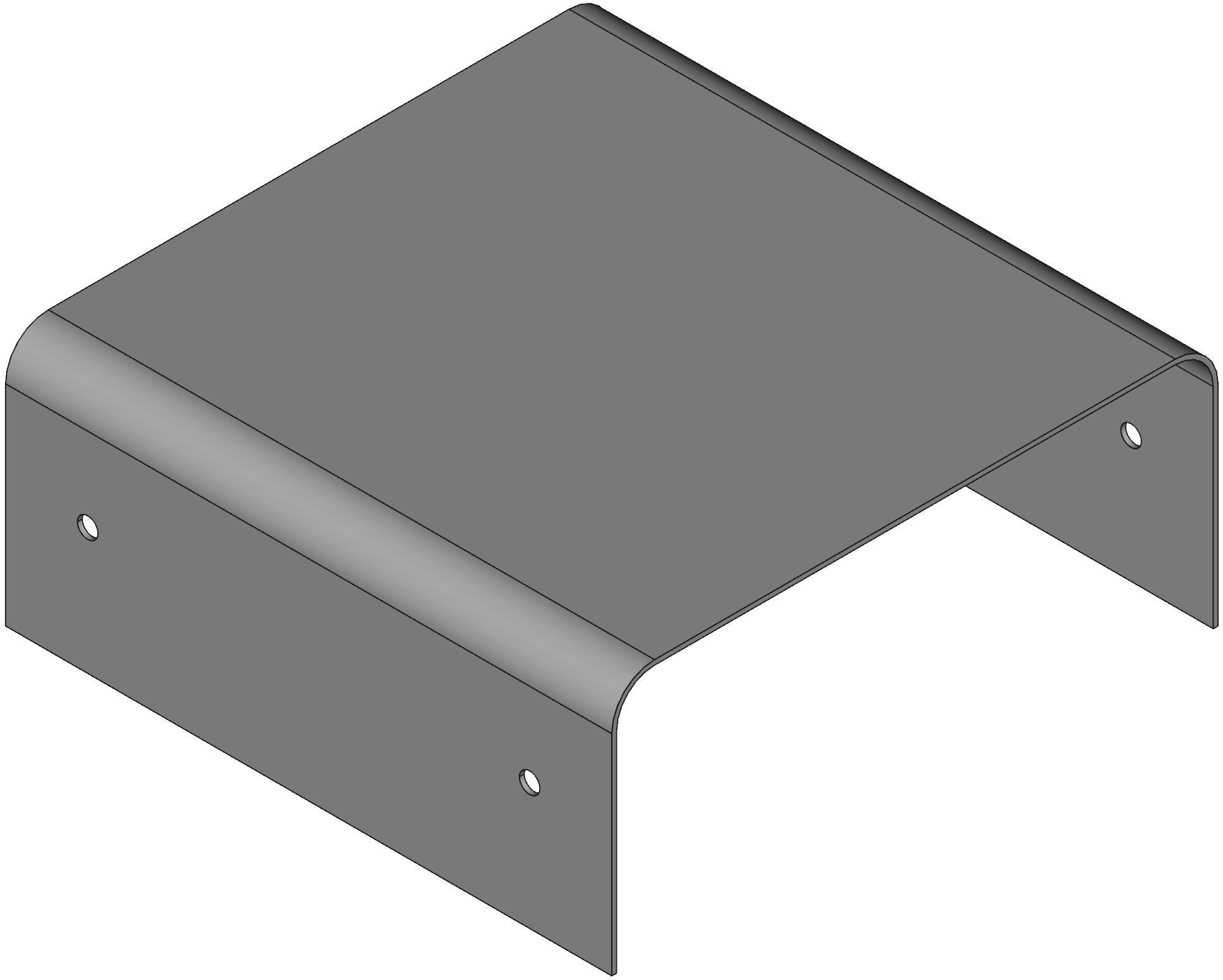 Hammond Manufacturing-1401AA  Black/Gray Steel/Aluminum Instrument Enclosure