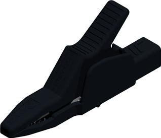 SKS Kontakttechnik-AK 2B 2540 I BLACK Equipo de prueba electrónico del conector Conn Alligator Clip F 1 POS ST 1 Port