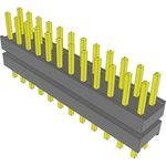 Conn Board Stacker HDR 24 POS 2.54mm Solder ST Top Entry Thru-Hole Bulk