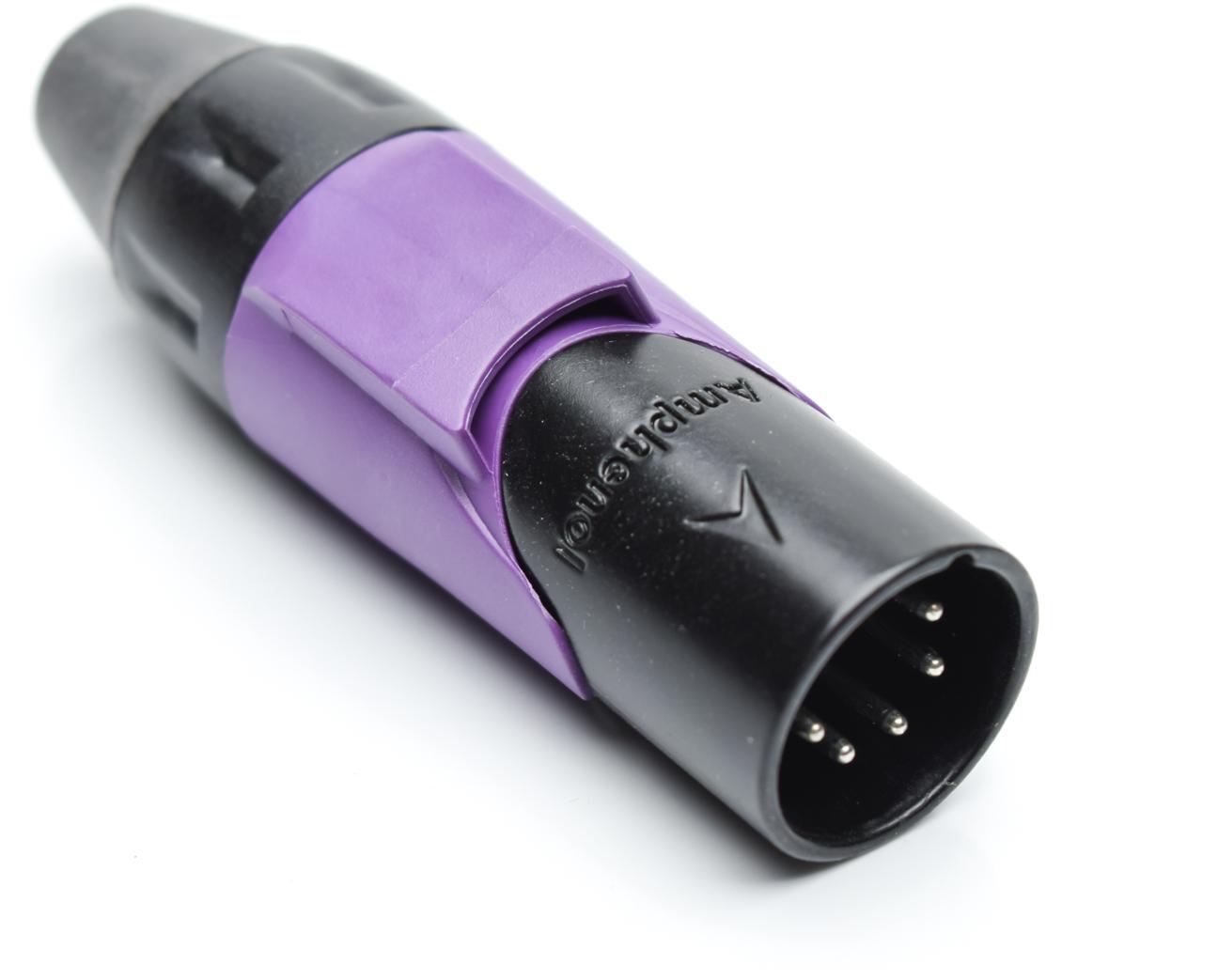 Amphenol-AX5MB7M 音频及视频连接器 Conn XLR Connector M 5 POS Solder Cup ST Cable Mount 5 Terminal 1 Port Box