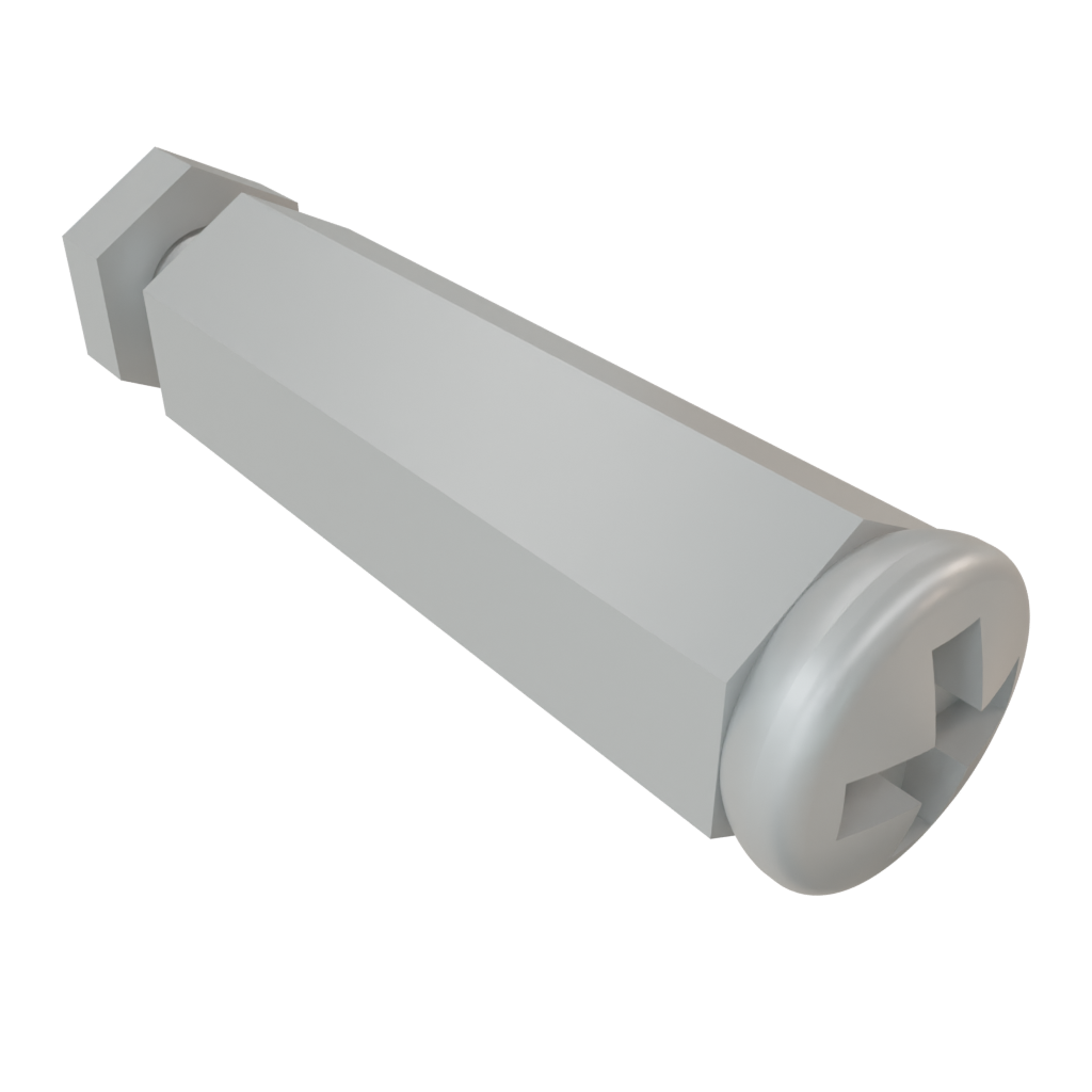 Samtec-SO-1524-03-01-01-L Distanzhülsen Standoff Hex M/F 4-40-THD 4.76mm-A/F 4.76mm-LG Aluminum 6061