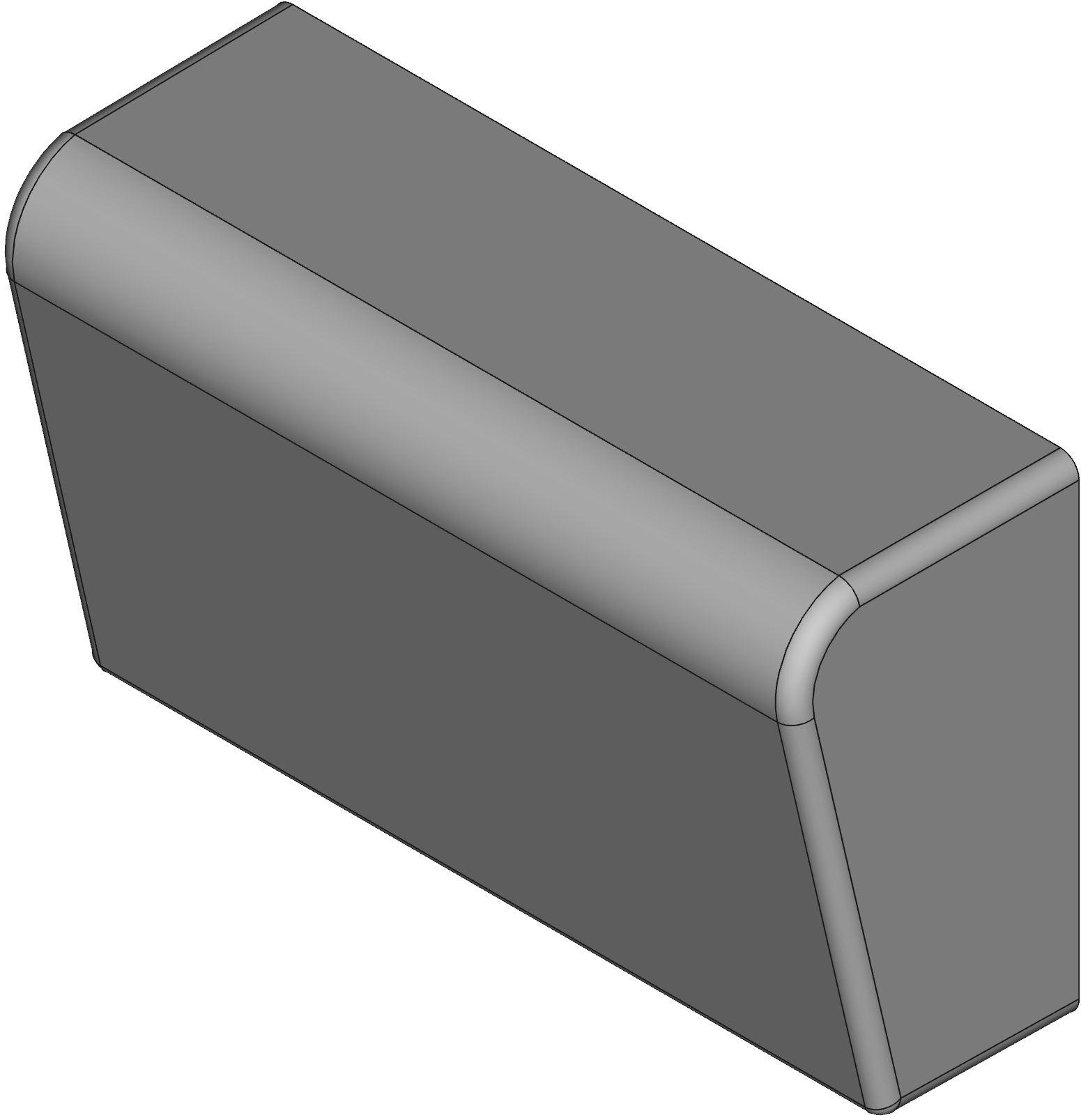 Hammond Manufacturing-1595EGY Kästen, Gehäuse und Gestelle Light Gray Acrylonitrile Butadiene Styrene Sloped Console Enclosure