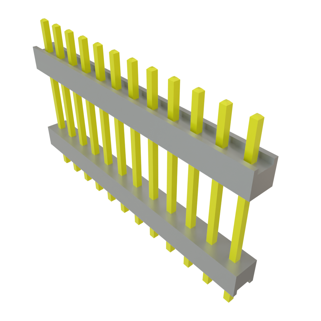 Samtec-DW-12-09-T-S-500 Steckverbinderleisten und Leiterplattenbuchsen Conn Board Stacker HDR 12 POS 2.54mm Solder ST Top Entry Thru-Hole Bulk