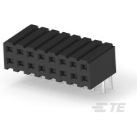 TE Connectivity-1-1734531-6 Cabezales del conector y receptáculos PCB Conn Socket Strip SKT 16 POS 2mm Solder RA Side Entry Thru-Hole Box
