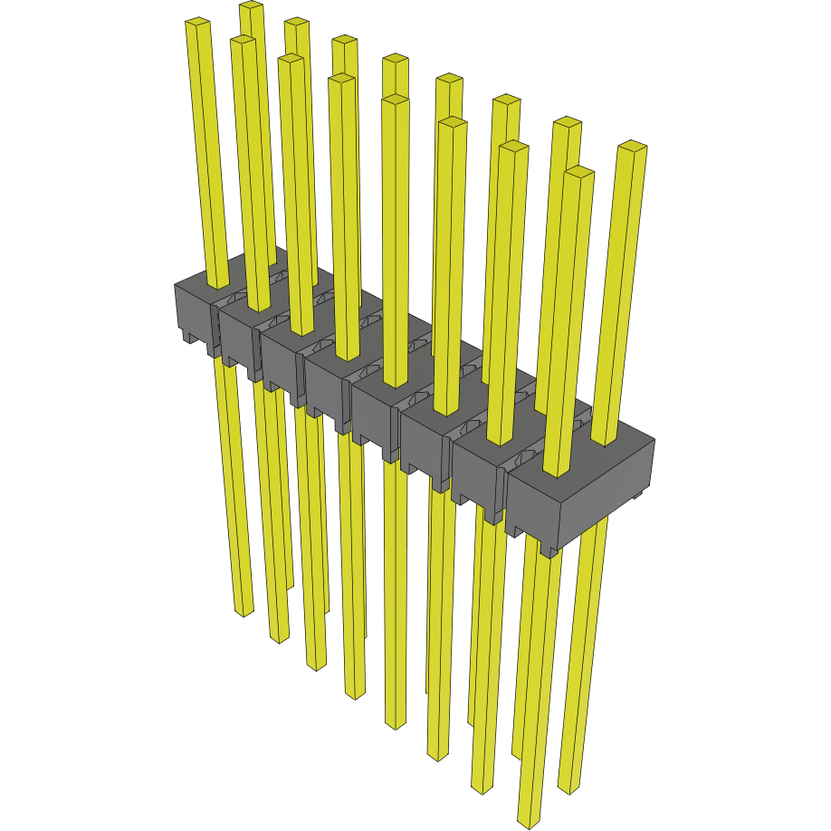 Samtec-MTSW-108-28-G-D-430 Embases de raccordement et réceptacles PCB Conn Unshrouded Header HDR 16 POS 2.54mm Solder ST Top Entry Thru-Hole Bulk