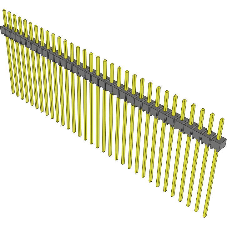 Samtec-TSW-132-13-G-S 连接器插头及 PCB 插座 Conn Unshrouded Header HDR 32 POS 2.54mm Solder ST Top Entry Thru-Hole Bulk