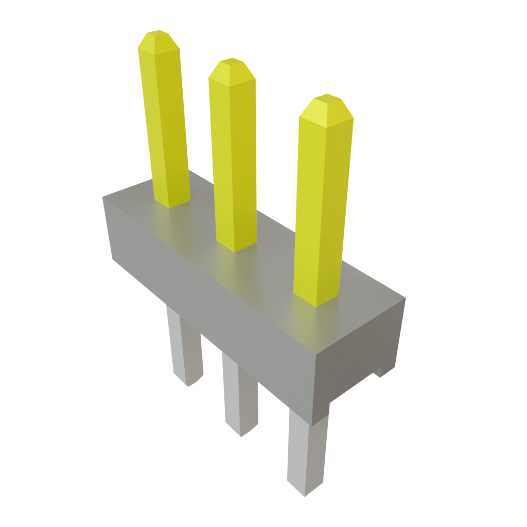 Samtec-TMM-103-01-S-S Steckverbinderleisten und Leiterplattenbuchsen Conn Unshrouded Header HDR 3 POS 2mm Solder ST Top Entry Thru-Hole Bulk