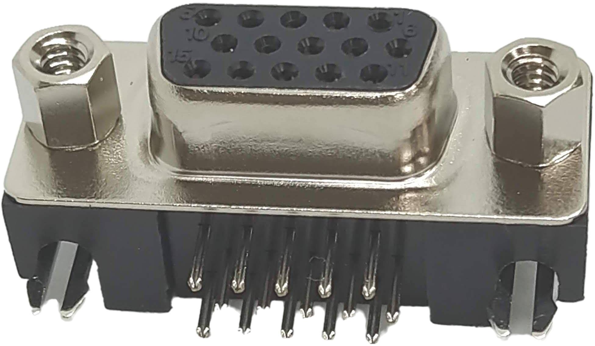 ADAM TECH-HD15-SN-24 Conector D-subminiatura HD D-Sub Slim R/A 15 way Socket