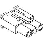 Conn Housing RCP 4 POS 6.7mm Crimp ST Cable Mount Natural Bag